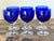 Vintage Cobalt Blue Stemware - Set of 6 For Sale - Image 9 of 12