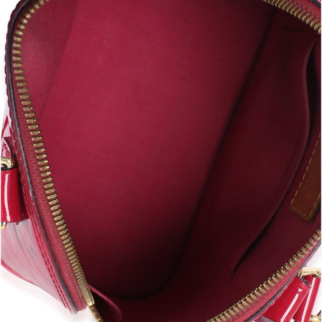 Pink Fuchsia Monogram Vernis Alma BB For Sale - Image 8 of 8