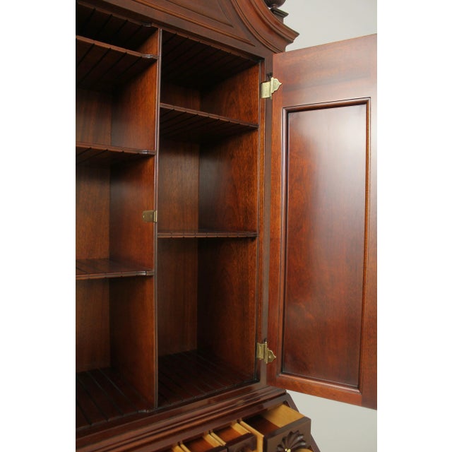 Kindel Furniture Kindel Winterthur Collection Mahogany Secretary Desk For Sale - Image 4 of 13