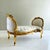 This exquisite marquise bench is a real head-turner. It has been fully refinished in brilliant gold leaf and features deep...