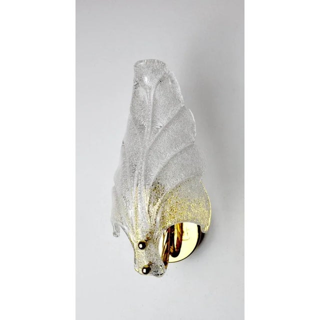 Gold Leaf Sconce in Murano Glass by Carl Fagerlund, Germany, 1970s For Sale - Image 8 of 8