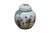 Two antique Chinese Qing Dynasty famille verte ginger jars / urns, featuring hand-painted enamels on porcelain. The...
