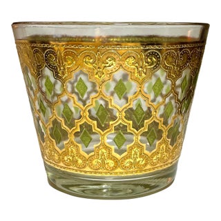1960s Mid-Century Culver Glass Valencia Ice Bucket For Sale