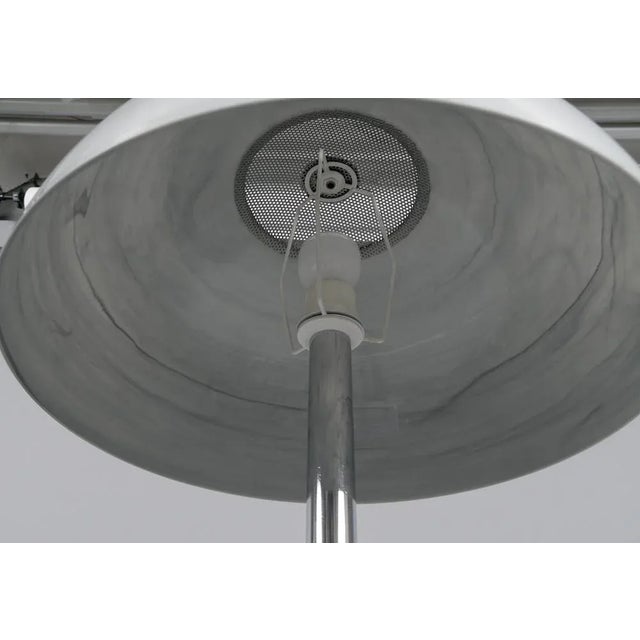 Chrome Floor Lamp in Marble Look, 1960s For Sale - Image 10 of 12