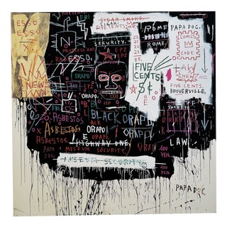 Jean Michel Basquiat, Museum Security (Broadway Meltdown), Print For Sale