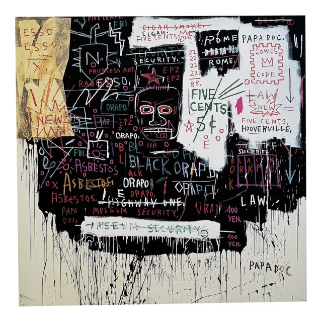Jean Michel Basquiat, Museum Security (Broadway Meltdown), Print For Sale