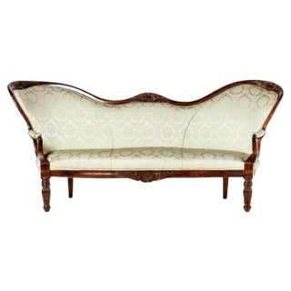 19th Century French Sofa in Oilwood For Sale