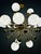 Vintage Italian Sputnik Chandelier in Brass and Opaline Glass, 1970s For Sale - Image 4 of 9
