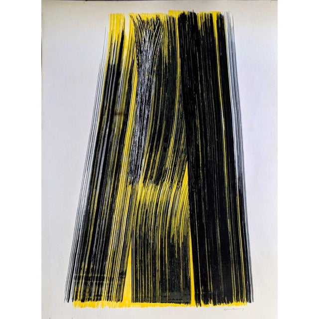 Hans Hartung, Abstraction in Colors, Original Hand-Signed Color Lithograph, 1972 For Sale - Image 7 of 7