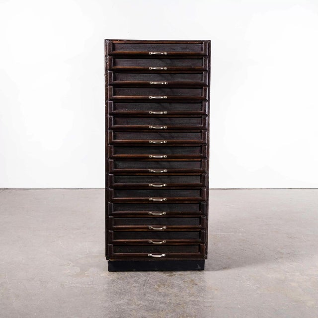 Wood Multi Drawer Collectors Bank of Drawers, 1930s For Sale - Image 7 of 10
