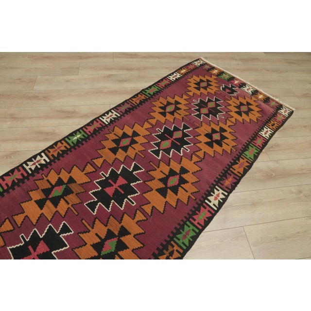 1970s 1970s Tribal Red Ethnic Kilim Rug For Sale - Image 5 of 13