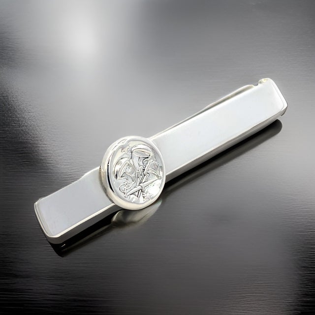 1990s Georg Jensen Estate Money Clip Tie Clip Silver For Sale - Image 10 of 14