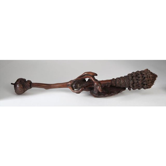 Chinese Rootwood Fly Whisk, 19th Century For Sale - Image 4 of 8