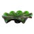 Large Mid-Century Modern Handblown Emerald Art Glass Centerpiece. Circa 1960s For Sale