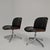 Wood Set of Chairs in Black Eco-Leather and Walnut from Mim Roma, 1960s For Sale - Image 7 of 18
