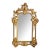 Large French Rococo Style Carved Giltwood Wall Mirror With Rocaille Crest For Sale