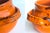 Orange Vintage Italian Ceramic Pot With Lid and Handles For Sale - Image 8 of 10