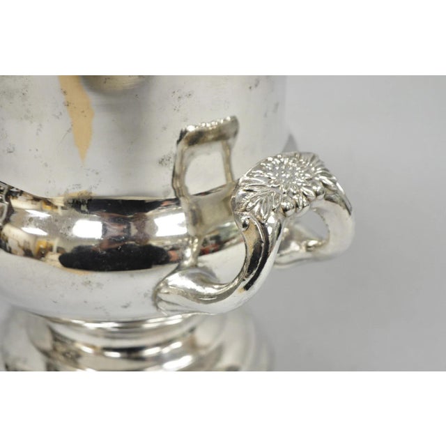 Mid 20th Century Vintage Victorian Silver Plated Trophy Cup Urn Champagne Chiller Bar Ice Bucket For Sale - Image 5 of 16