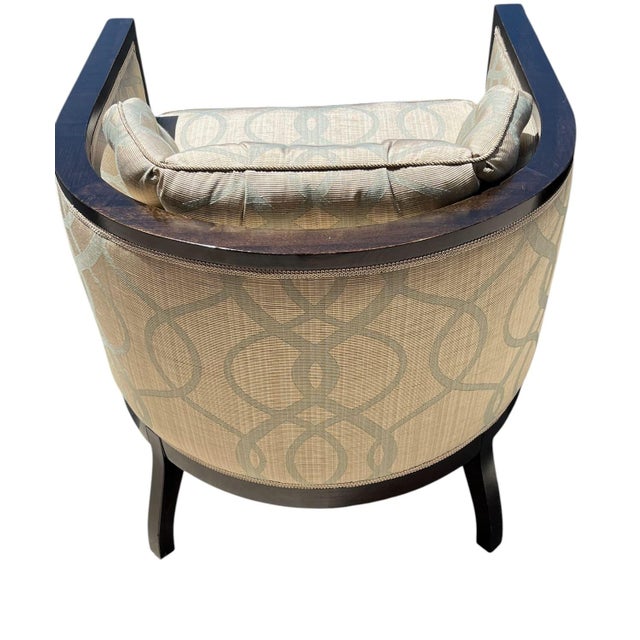Late 20th Century Pair of Art Deco Style Tub Chairs With Loose Cushions For Sale - Image 13 of 17