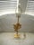 Vintage Maitland Smith Style Golden Oak Leaf on Lucite Base Table Lamp For Sale - Image 9 of 11
