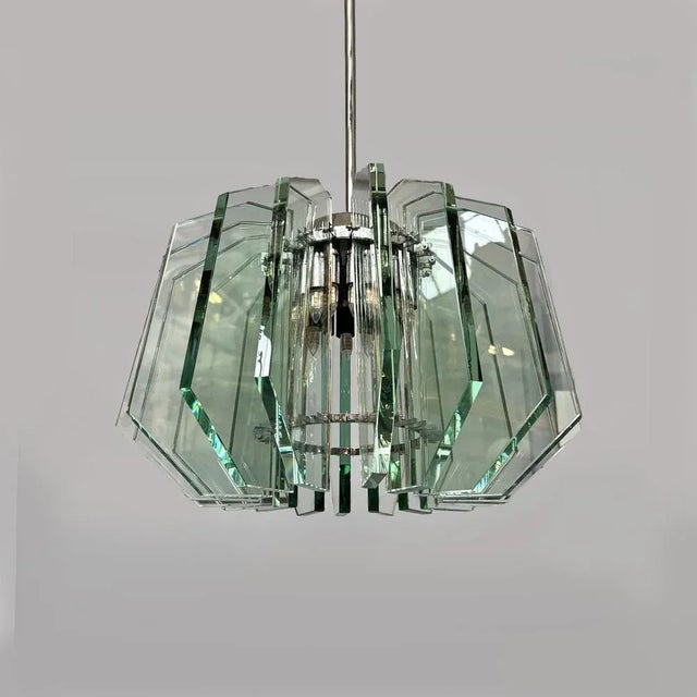 Mid-Century Modern Mid-Century Modern Italian Pendant by Max Ingrand for Fontana Arte, 1960s For Sale - Image 3 of 18