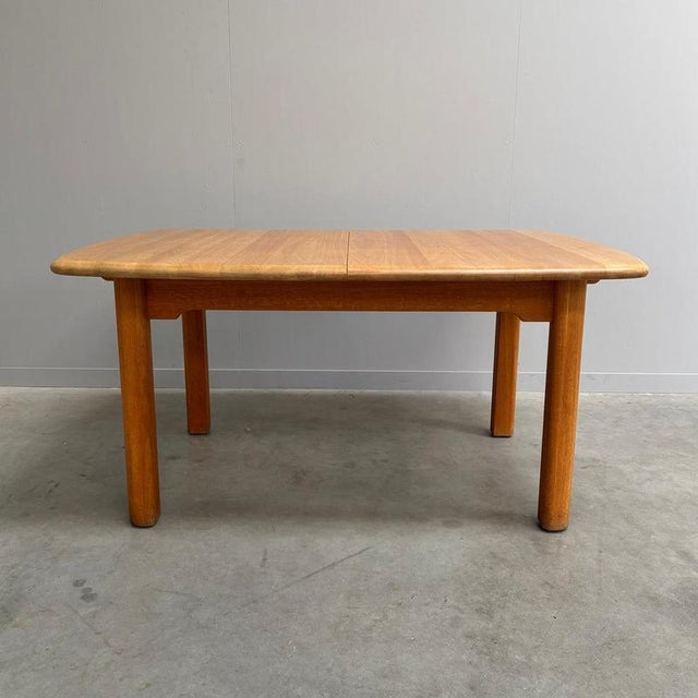 Large Oak Dining Table by Wasa, 1990s For Sale - Image 4 of 15