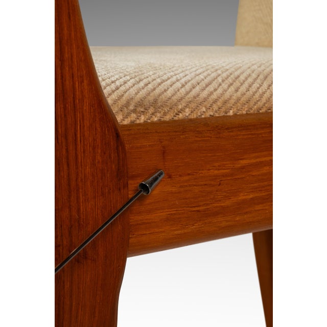 Set of Six (6) Danish Mid-Century Modern High-Back Dining Chairs in Solid Teak Attributed to Schou Andersen, Denmark, C. 1970s For Sale - Image 18 of 18