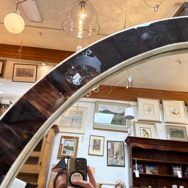 Williams Sonoma Horn + Bone Mirror For Sale - Image 11 of 12
