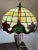 Wood Silver, Root Wood and Cathedral Glass Lamp in the style of Tiffany, Italy, 1989 For Sale - Image 7 of 13
