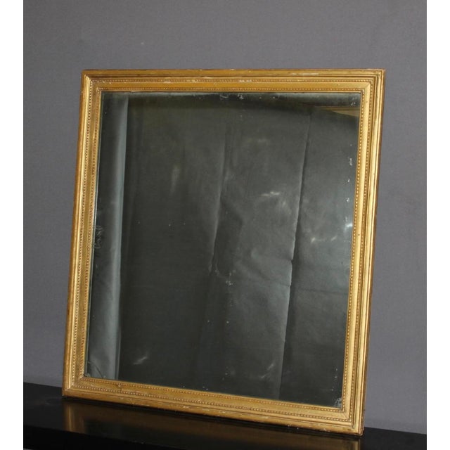 Gold Louis XVI Mirror in Giltwood, 1700s For Sale - Image 8 of 11