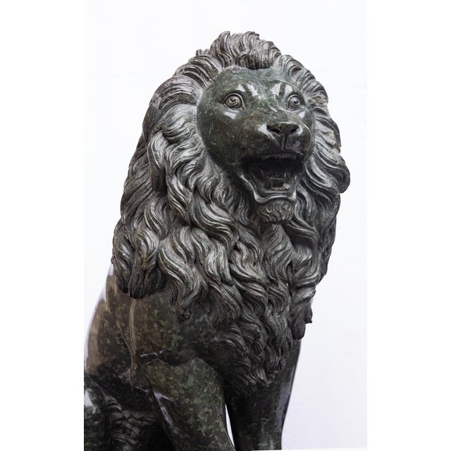 Grand Tour Large Italian Grand Tour Granite "Medici" Lion 19th Century For Sale - Image 3 of 5