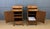 Tall Burr Walnut Pedestal Cupboards, 1910, Set of 2 For Sale - Image 3 of 18