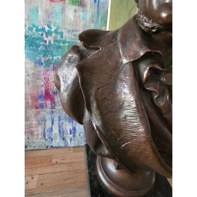 Late 19th Century Antique Bronze Sculpture Classical R Wagner For Sale - Image 5 of 13