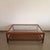 Large Coffee Table with Crystal Glass Top For Sale - Image 3 of 6