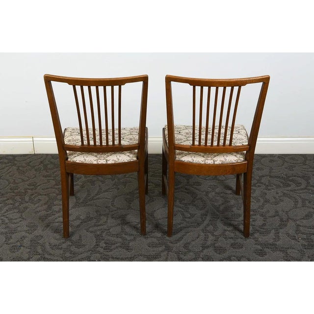 Wood 1970s Set 4 Teak Scandinavian Danish Modern Style Dining Chairs For Sale - Image 7 of 11