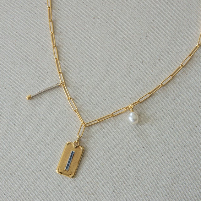 Step into your power and follow your own light with the Carpe Diem Charm Necklace. Choice of our Long Link Chain in 18" or...