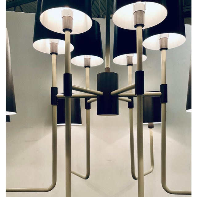 Arteriors Home Arteriors Industrial Modern Smoked Bronze Bedford Chandelier For Sale - Image 4 of 4