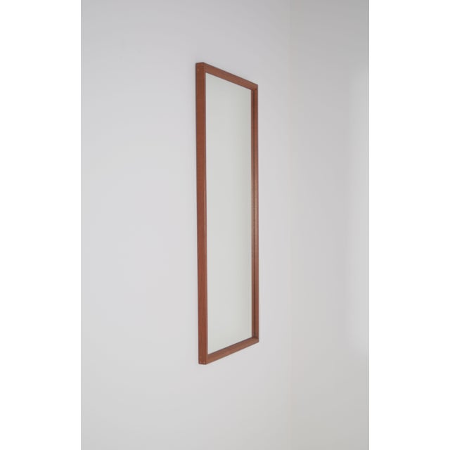 Danish Teak Mirror by Kai Kristiansen for Aksel Kjersgaard, 1960s For Sale - Image 10 of 10
