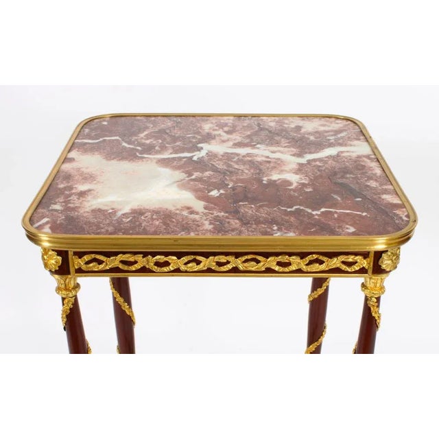 French Louis Revival Ormolu Mounted Occasional Tables, 1950s, Set of 2 For Sale - Image 11 of 18