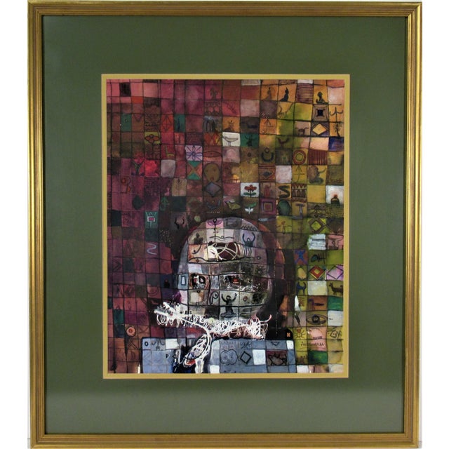 Green Ahmed Abushariaa, Untitled, Circa2000 For Sale - Image 8 of 8