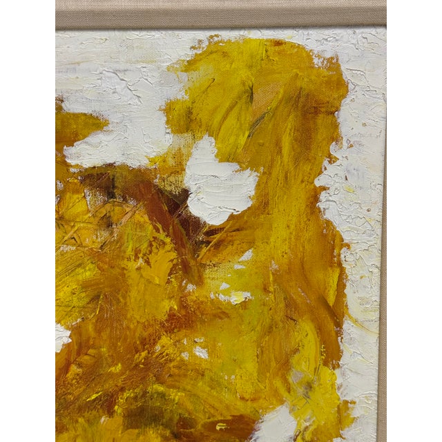 Eve Binswanger "Meditation" Abstract Oil on Canvas, Vintage For Sale - Image 11 of 12