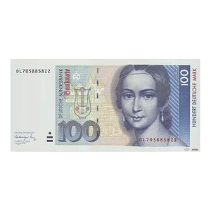 1995 Unknown 'Hundert Deutsche Mark' Contemporary Blue,Pink Germany Offset Lithograph