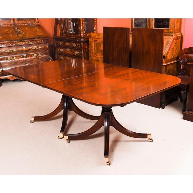 Vintage Regency Revival Dining Table by William Tillman, 1980s For Sale - Image 12 of 17
