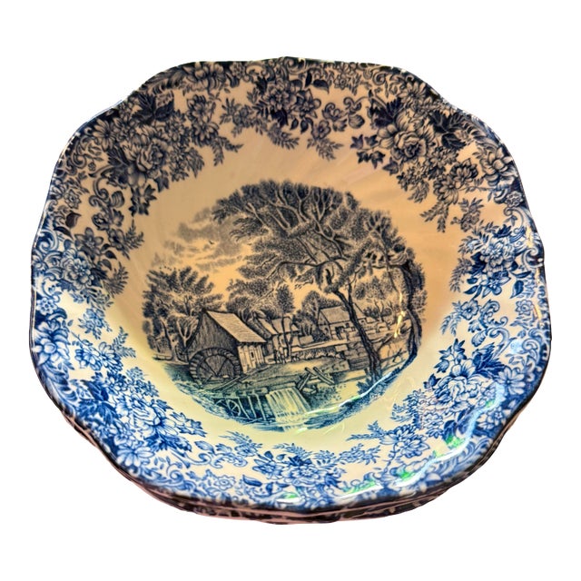 1950s Mill Stream Cereal Bowls by Johnson Brothers - Set of 3 For Sale