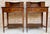 Traditional 1940s Pair of Neoclassical Marquetry Bedside Tables With Drawers and Upper Compartment For Sale - Image 3 of 18