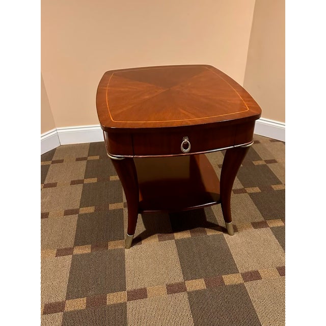 Thomasville Bogart Collection Mahogany Lamp Table -- Excellent Condition For Sale In Atlanta - Image 6 of 7