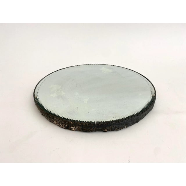 Early 20th Century Vintage Beveled Mirror Plateau For Sale - Image 5 of 10