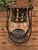 1920s Gothic Revival Pierced Metal and Glass Hanging Candle Lanterns, Pair For Sale - Image 10 of 10