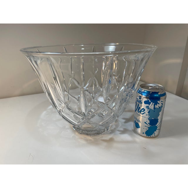 Contemporary Gorham Crystal Glass Bowl - Lady Anne Pattern - Large and Heavy For Sale - Image 3 of 6