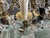 Large Florentine Tole Chandelier with Murano Glass Flowers, Italy, 1950s For Sale - Image 9 of 18